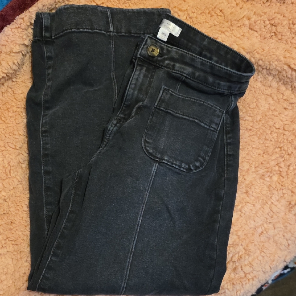 LC Lauren Conrad Black High-Rise Utility Jeans
